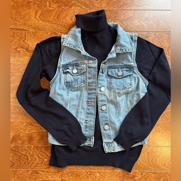 Navy Turtleneck Sweater - Picture 1 of 4